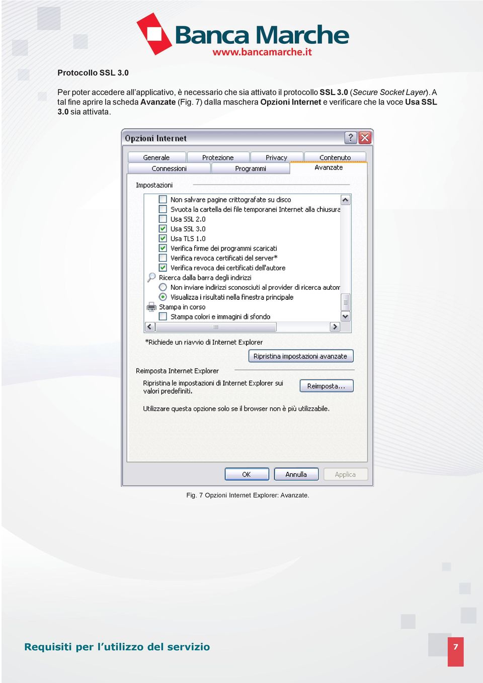 protocollo SSL 3.0 (Secure Socket Layer).