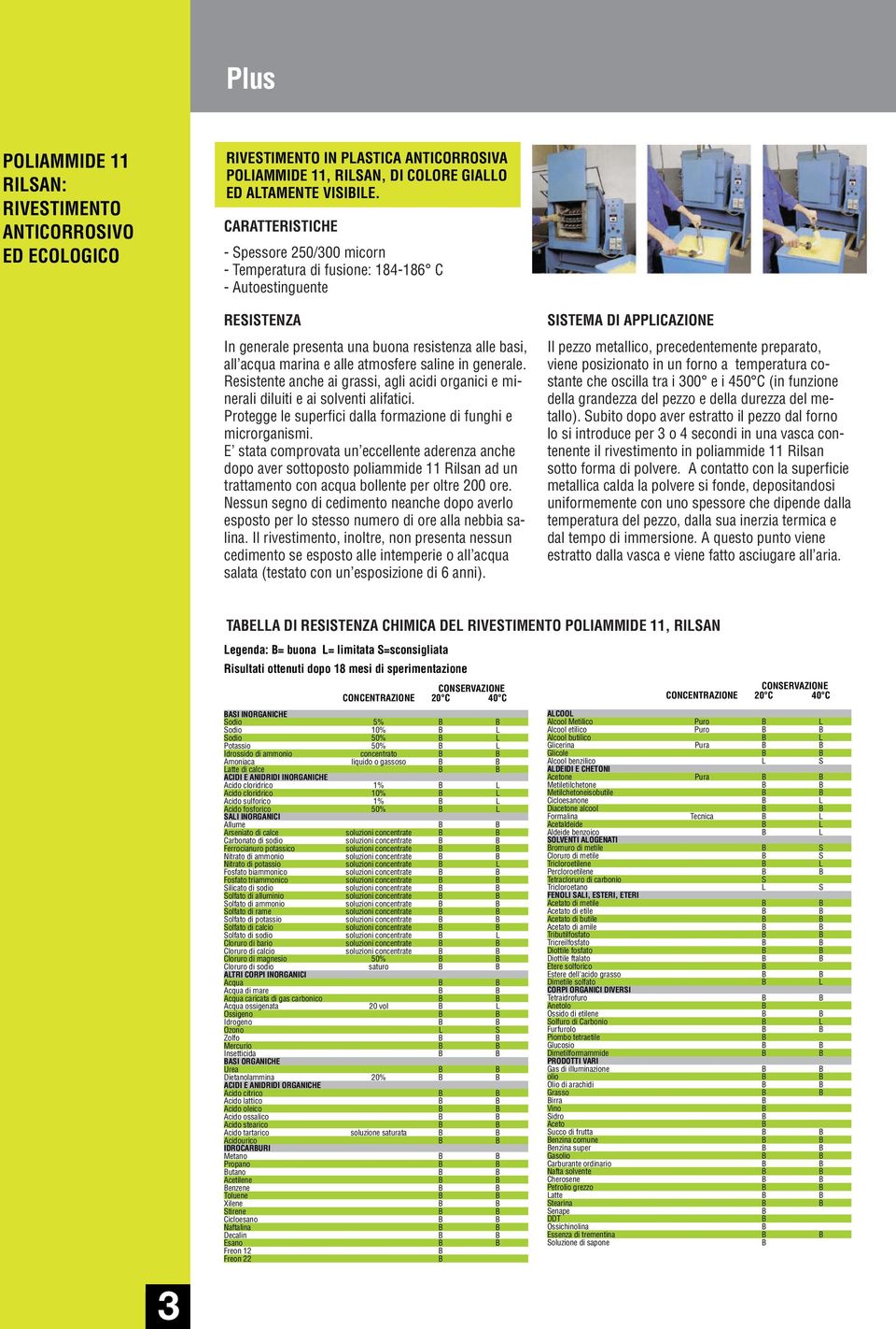 saline in generale. Resistente anche ai grassi, agli acidi organici e minerali diluiti e ai solventi alifatici. Protegge le superfici dalla formazione di funghi e microrganismi.