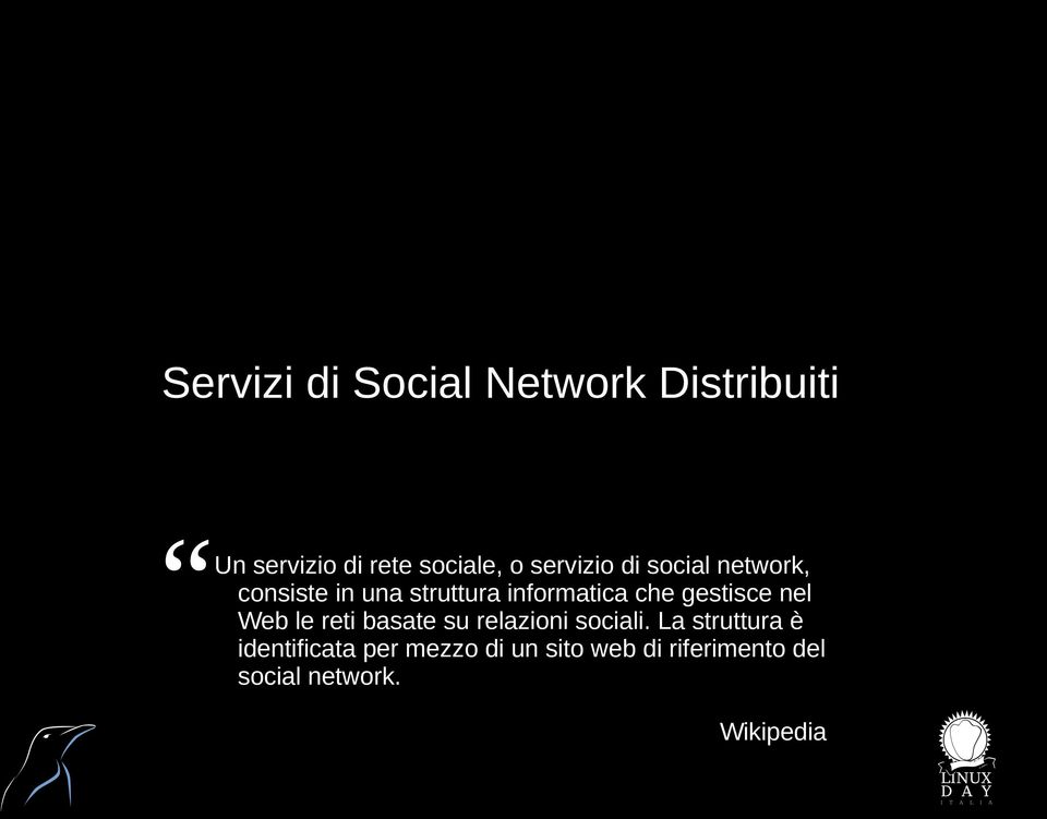 gestisce nel Web le reti basate su relazioni sociali.