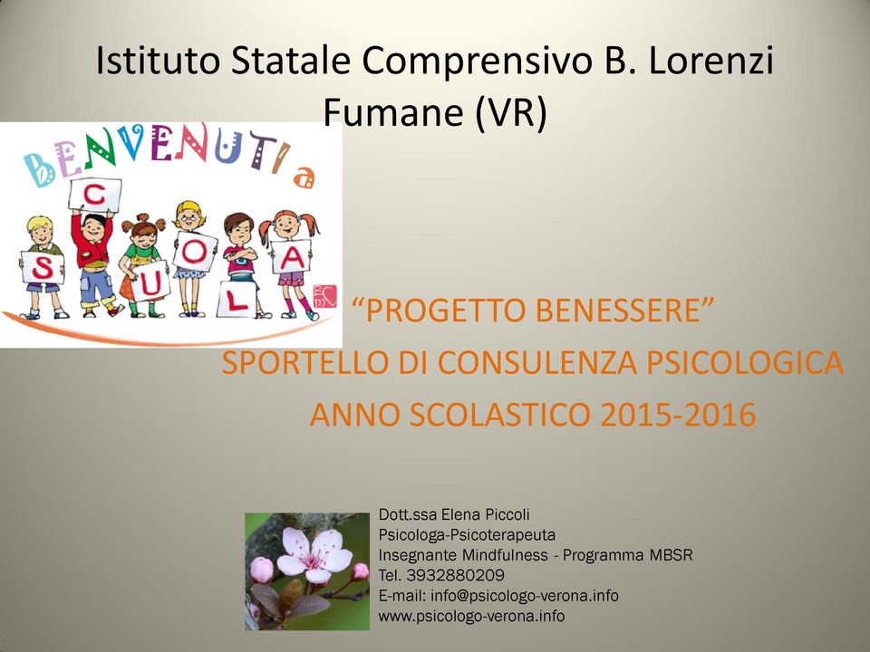 ANNO SCOLASTICO 2015-2016 Dott.