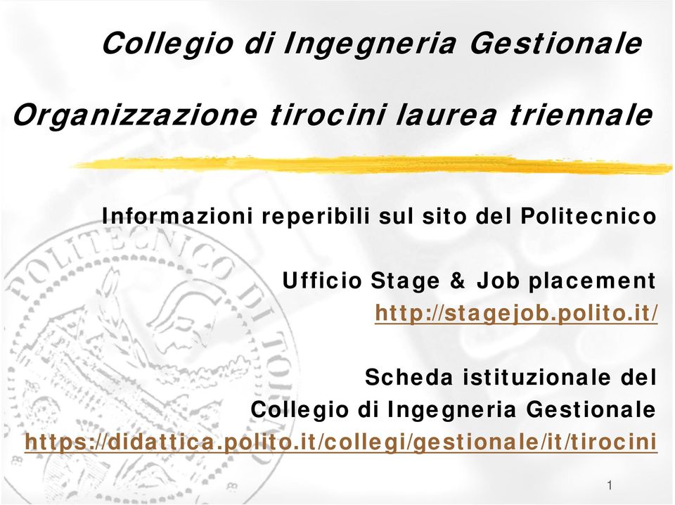 placement http://stagejob.polito.