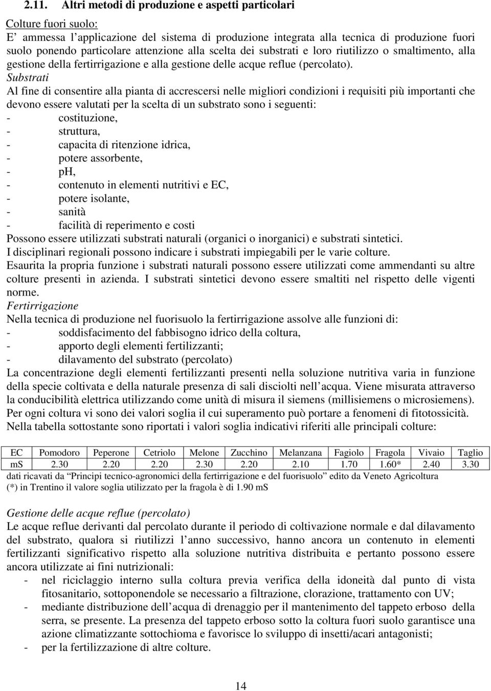 Substrati Al fine di consentire alla pianta di accrescersi nelle migliori condizioni i requisiti più importanti che devono essere valutati per la scelta di un substrato sono i seguenti: -