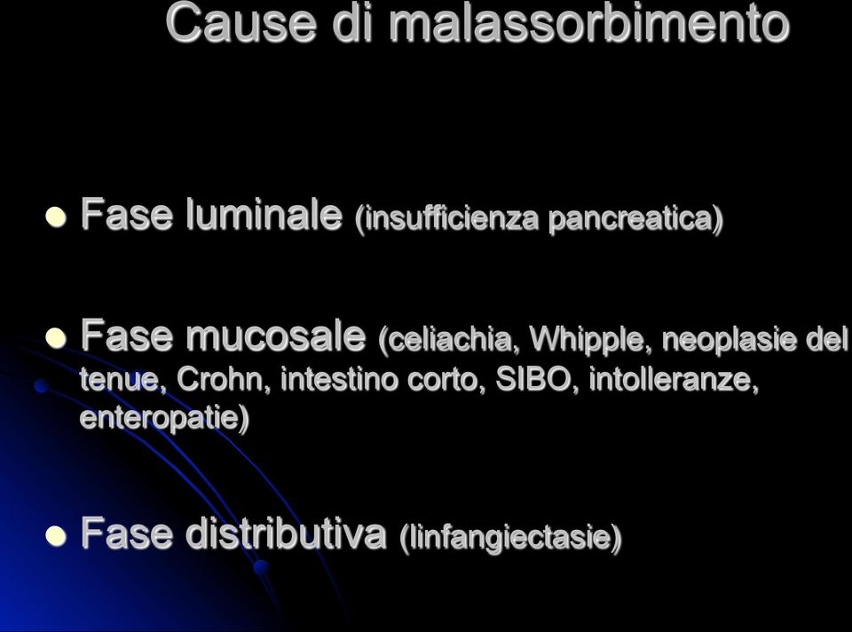 neoplasie del tenue, Crohn, intestino corto, SIBO,