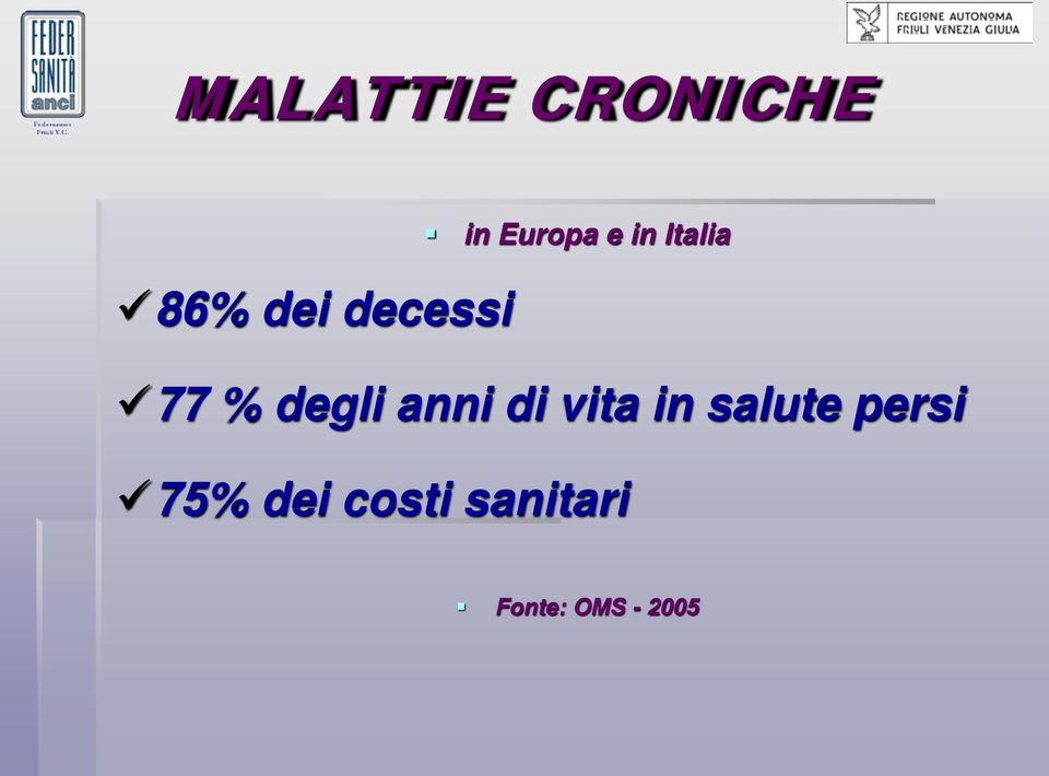 anni di vita in salute persi 75%