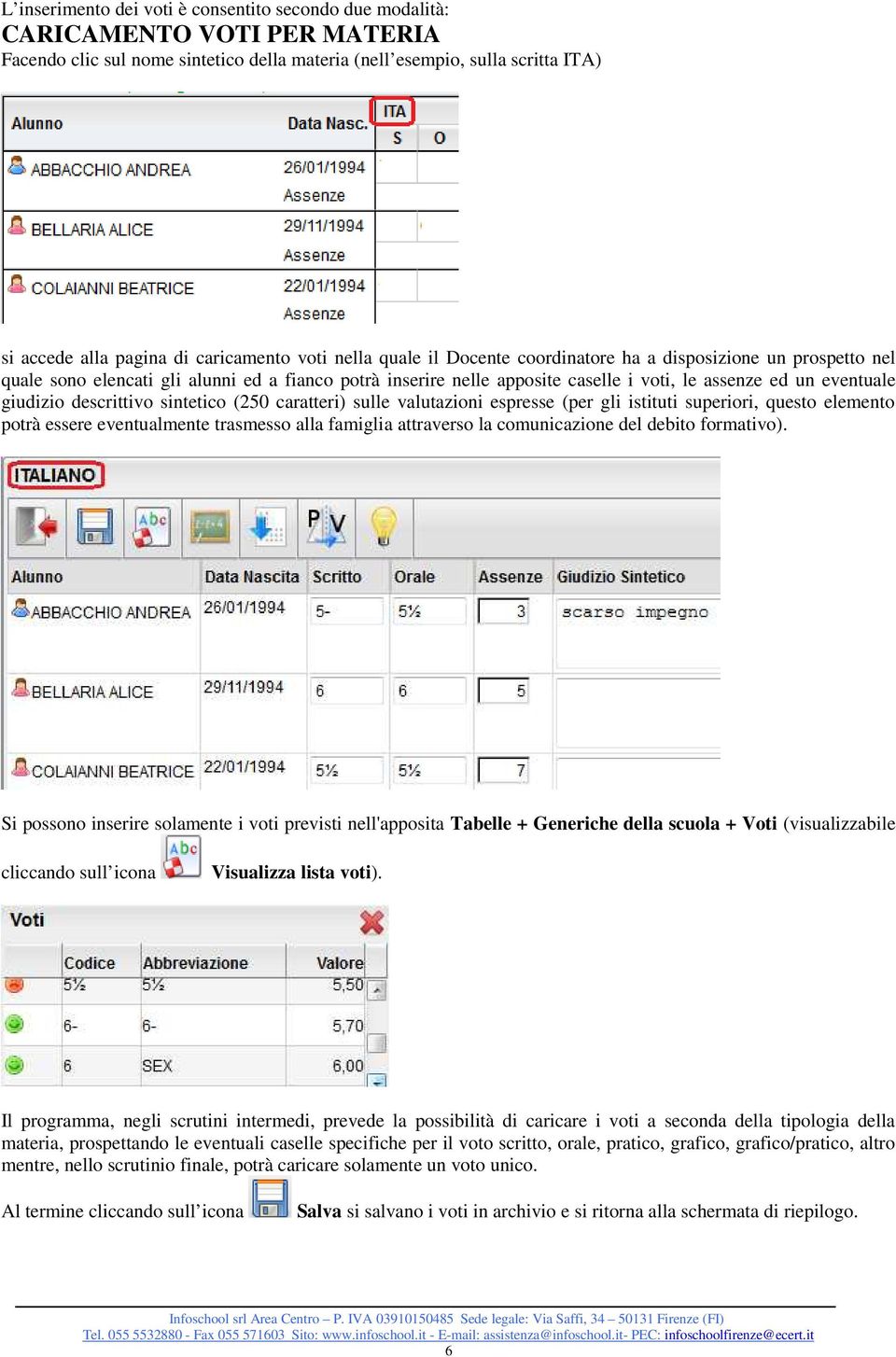 eventuale giudizio descrittivo sintetico (250 caratteri) sulle valutazioni espresse (per gli istituti superiori, questo elemento potrà essere eventualmente trasmesso alla famiglia attraverso la