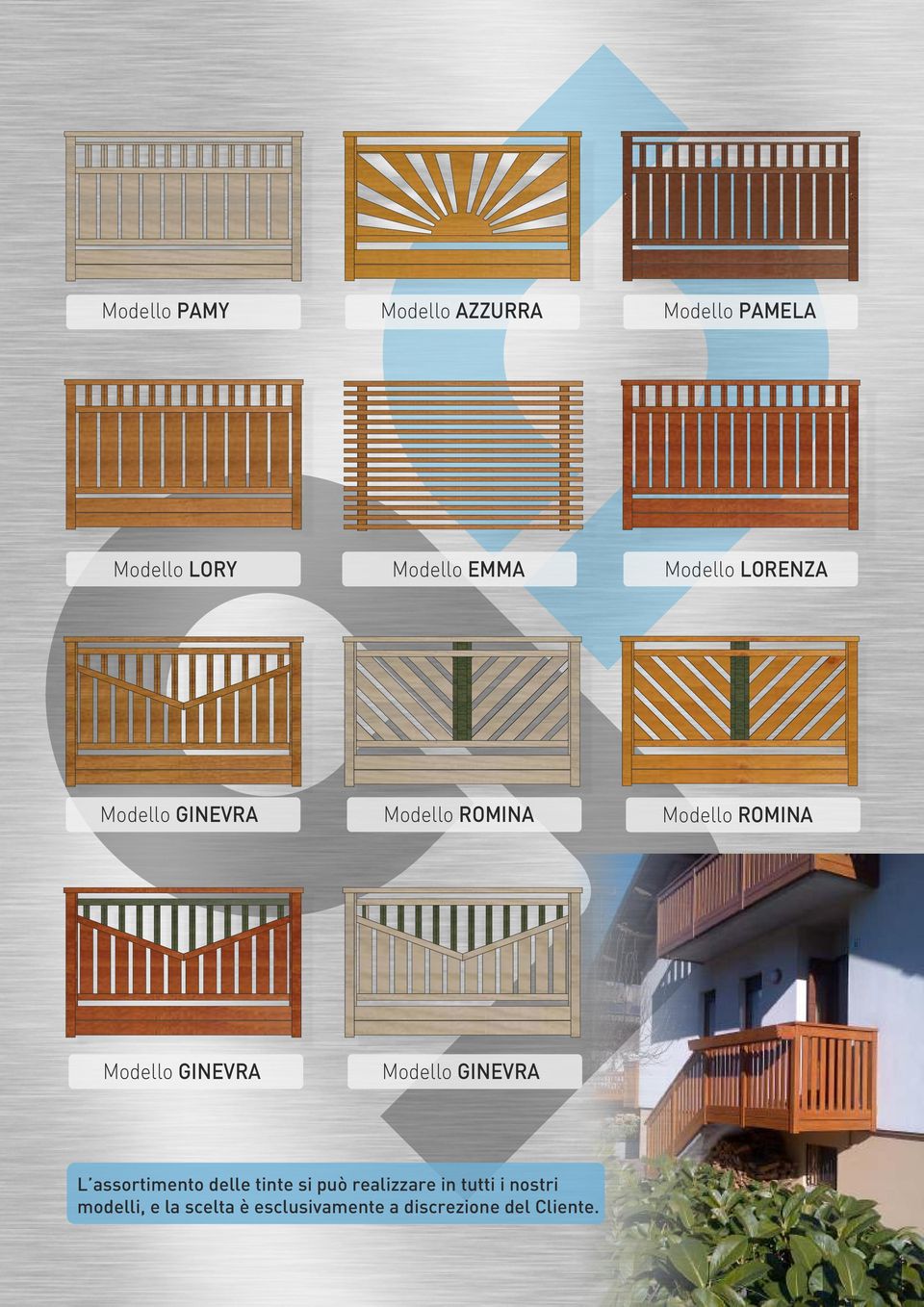 GINEVRA L assortimento delle tinte si può realizzare in tutti i nostri