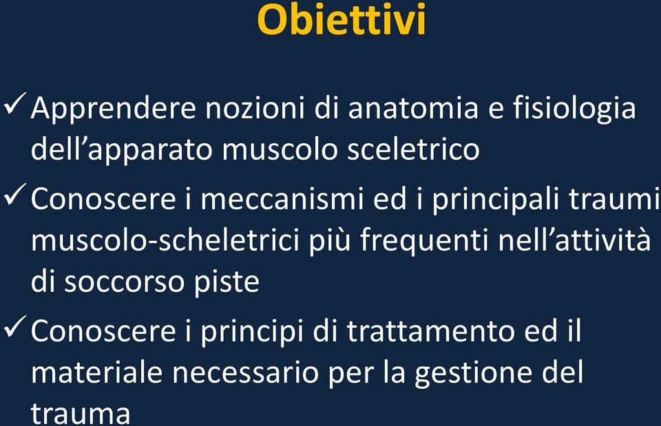 muscolo-scheletrici più frequenti nell attività di soccorso piste