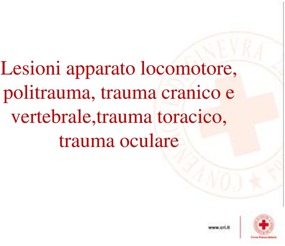 trauma cranico e