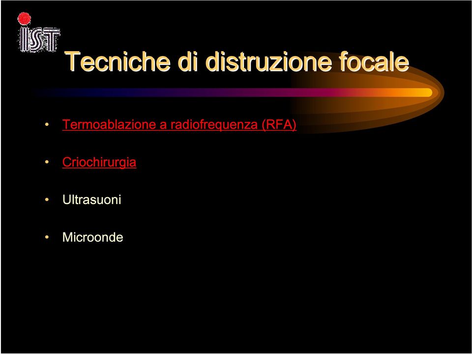 radiofrequenza (RFA)