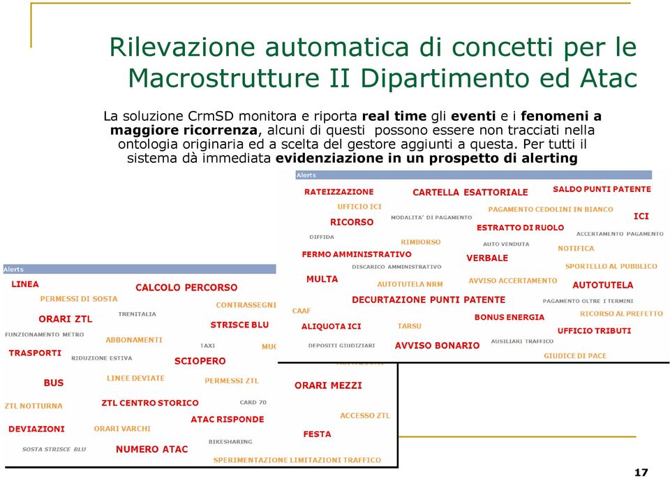 alcuni di questi possono essere non tracciati nella ontologia originaria ed a scelta del