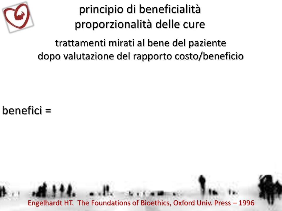 pre-ac oneri quantità di vita x x probabilità esito positivo oggettivi definiti dalla scienza