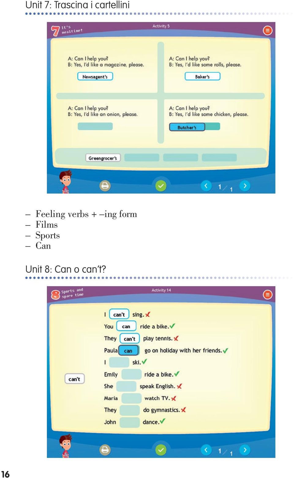 verbs + ing form Films