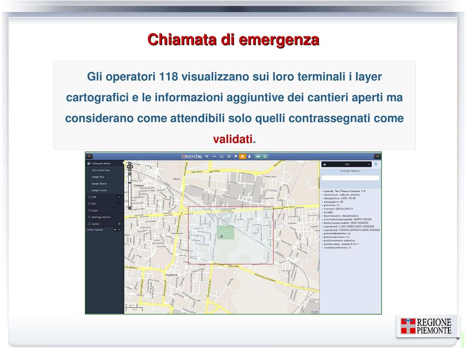 informazioni aggiuntive dei cantieri aperti ma