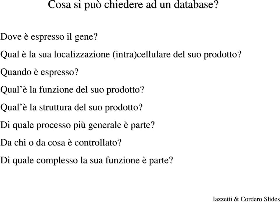 Qual è la funzione del suo prodotto? Qual è la struttura del suo prodotto?