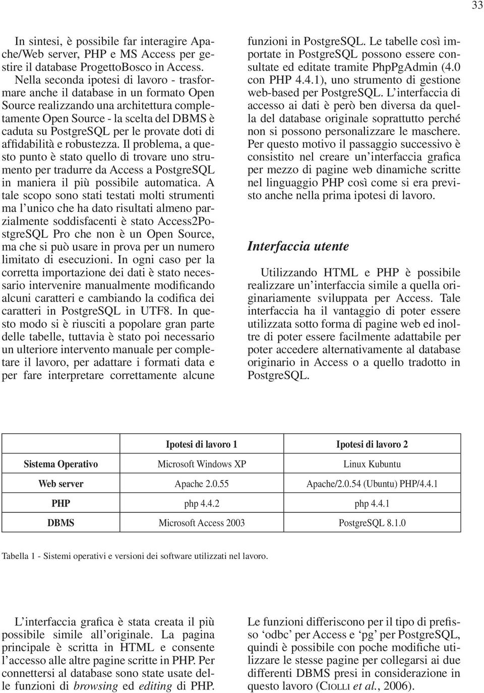 provate doti di affidabilità e robustezza. Il problema, a questo punto è stato quello di trovare uno strumento per tradurre da Access a PostgreSQL in maniera il più possibile automatica.