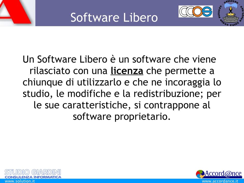 e che ne incoraggia lo studio, le modifiche e la redistribuzione;