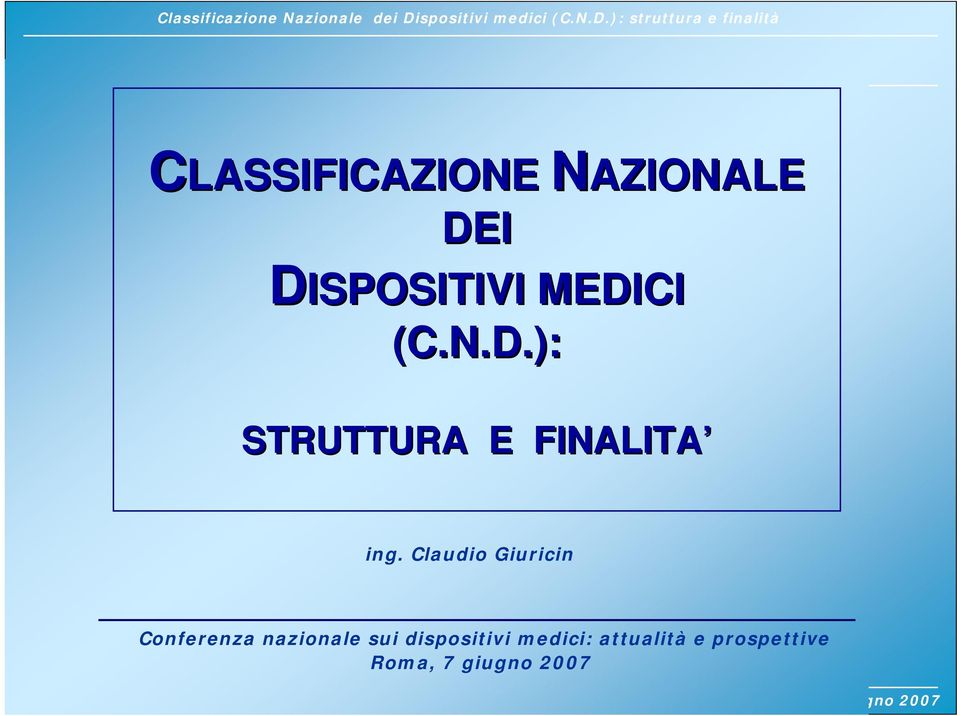 Claudio Giuricin Conferenza nazionale sui