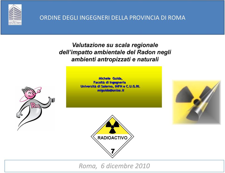 Guida, Facoltà di Ingegneria Università di Salerno, INFN