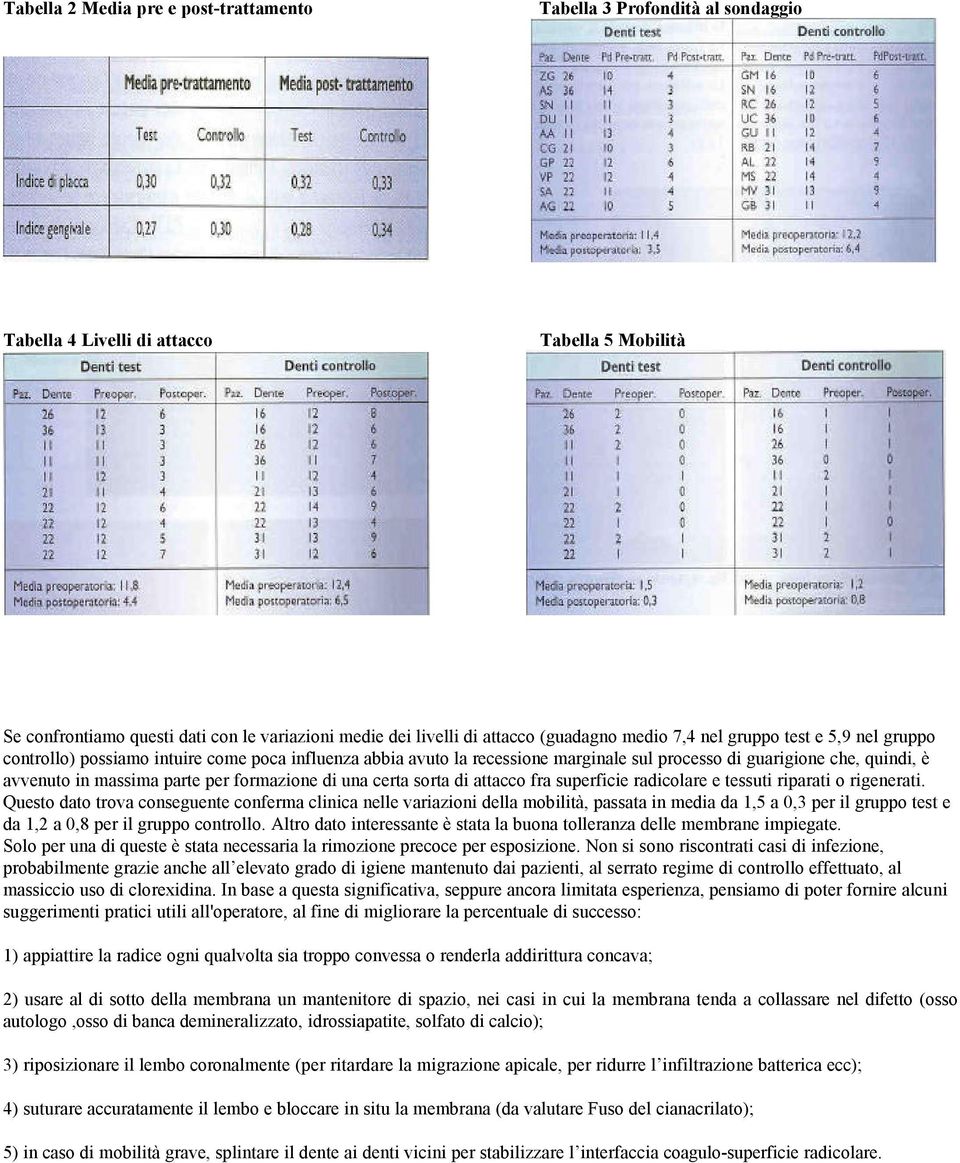 parte per formazione di una certa sorta di attacco fra superficie radicolare e tessuti riparati o rigenerati.