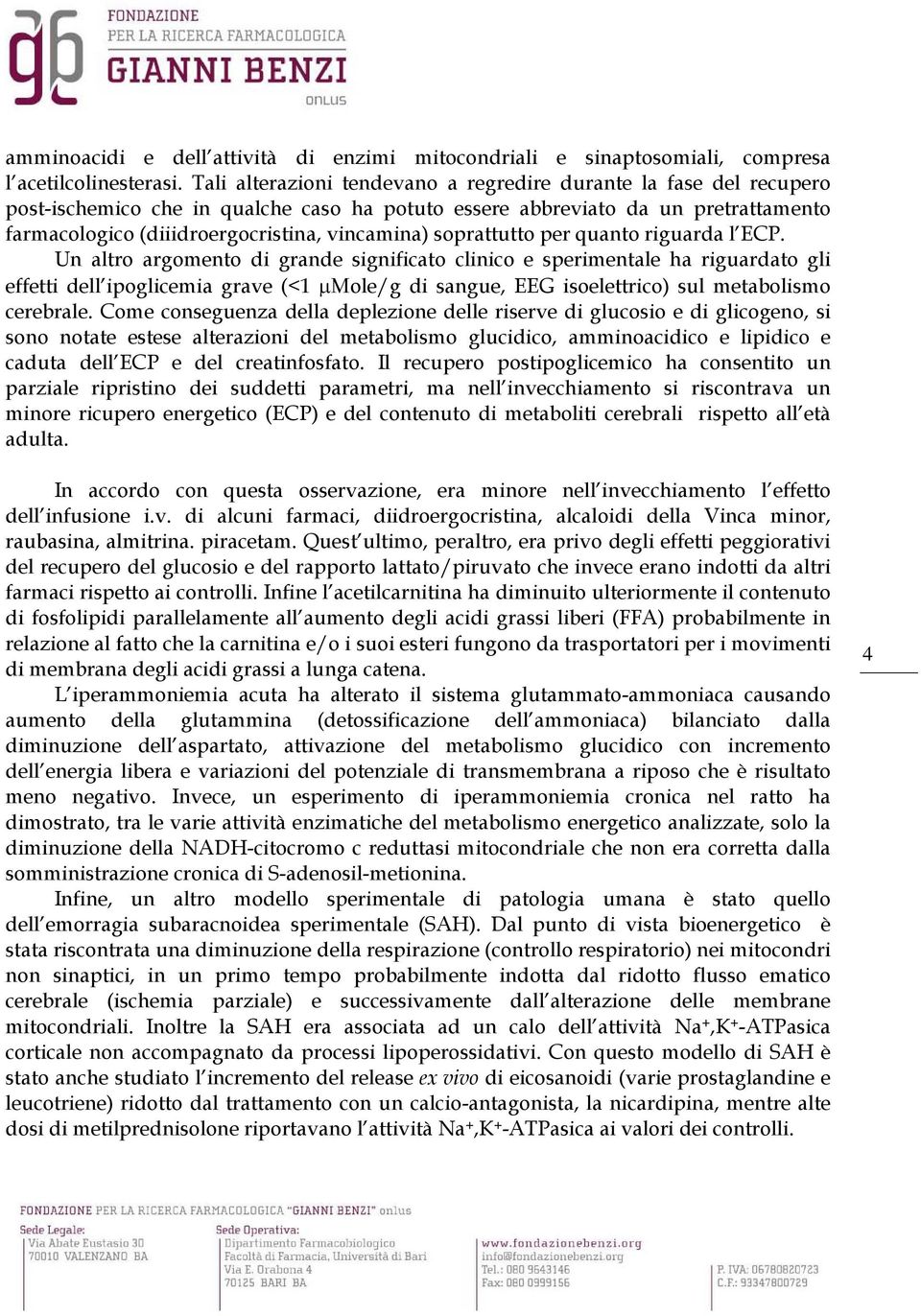 soprattutto per quanto riguarda l ECP.