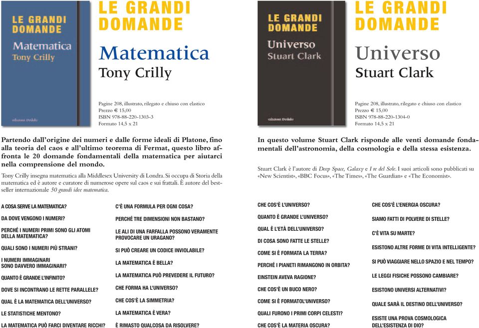 Si occupa di Storia della matematica ed è autore e curatore di numerose opere sul caos e sui frattali. È autore del bestseller internazionale 50 grandi idee matematica.