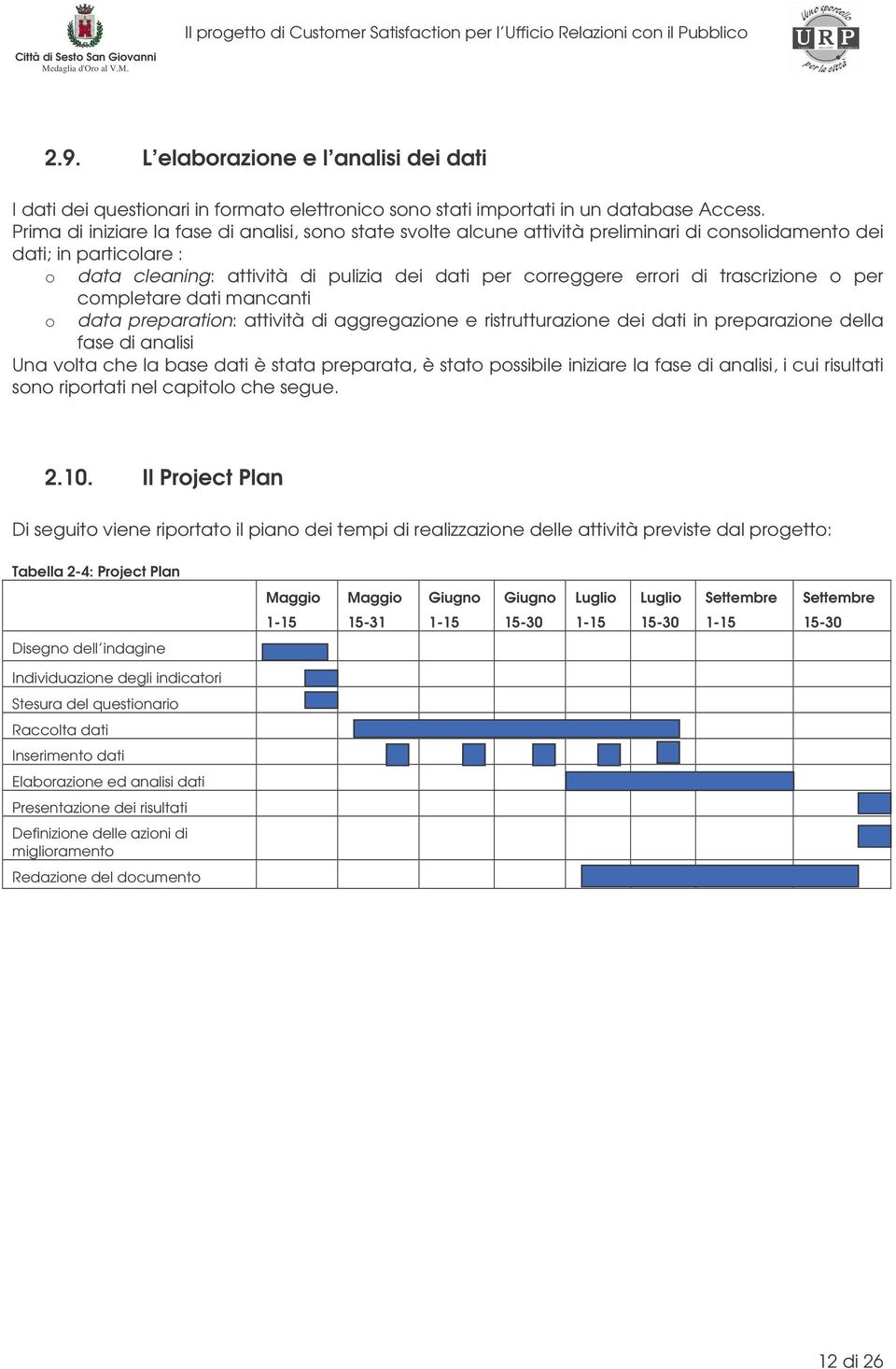 trascrizione o per o completare dati mancanti data preparation: attività di aggregazione e ristrutturazione dei dati in preparazione della fase di analisi Una volta che la base dati è stata