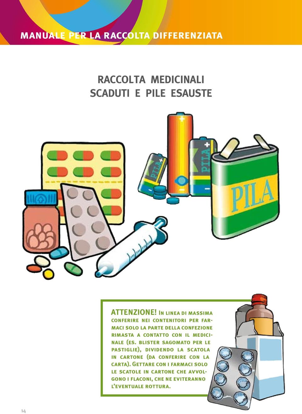 con il medicinale (es.