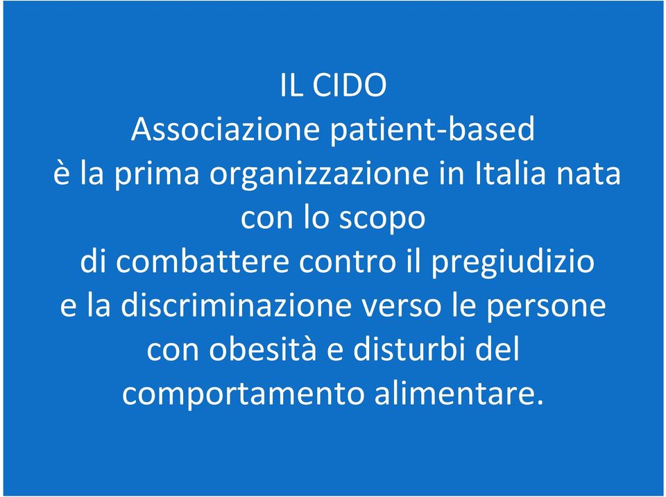 combattere contro il pregiudizio e la discriminazione