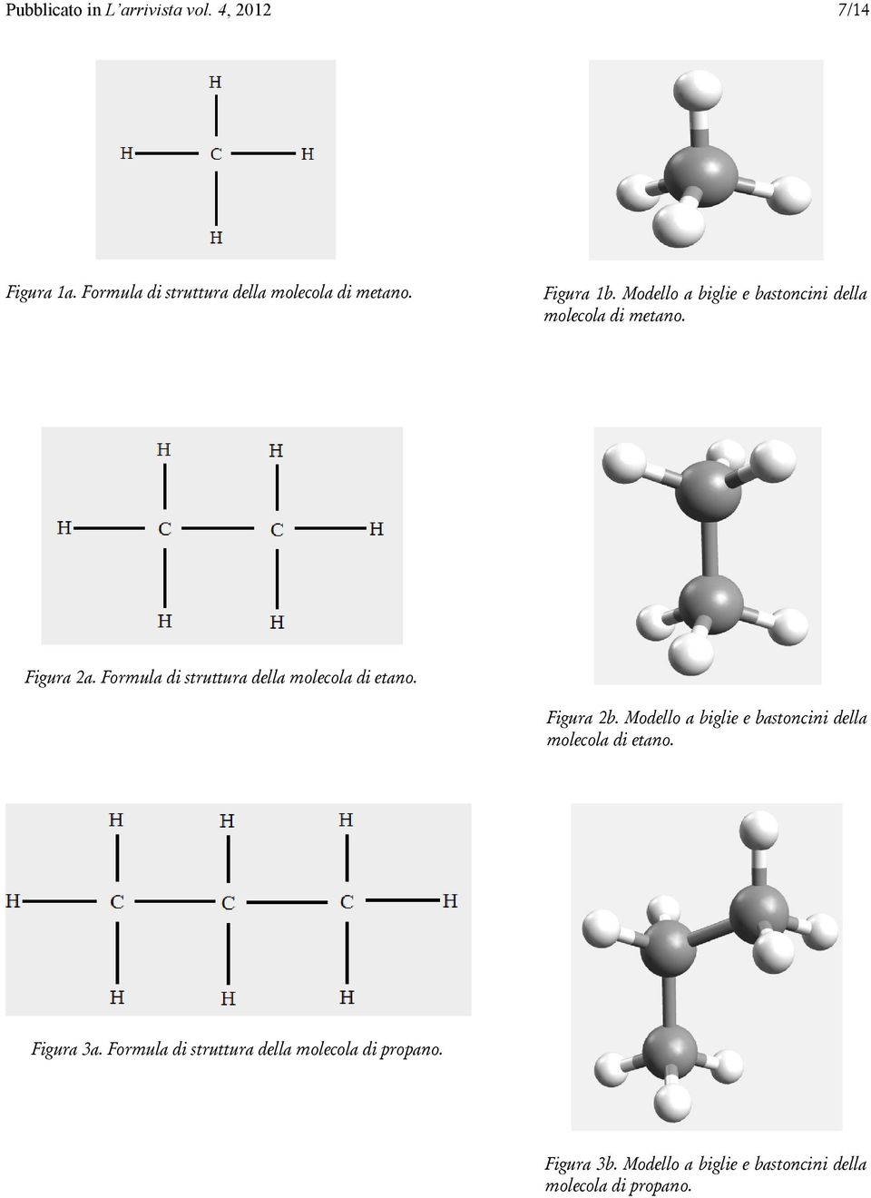Formula di struttura della molecola di etano. Figura 2b.