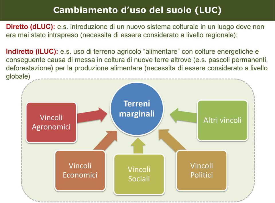 olo (LUC) Diretto (dluc): e.s.