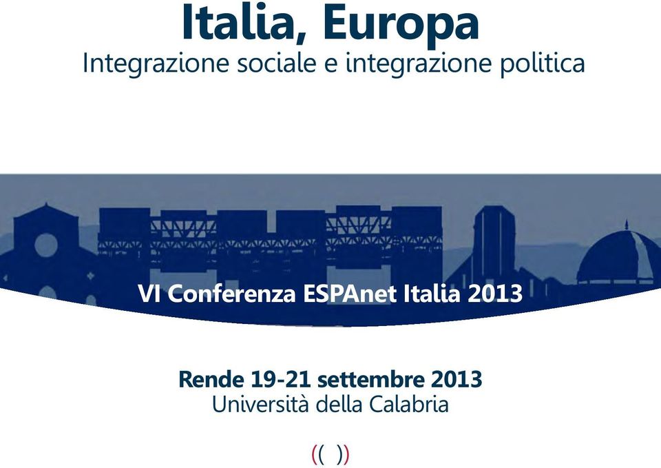 ESPAnet Italia 2013 Rende 19-21