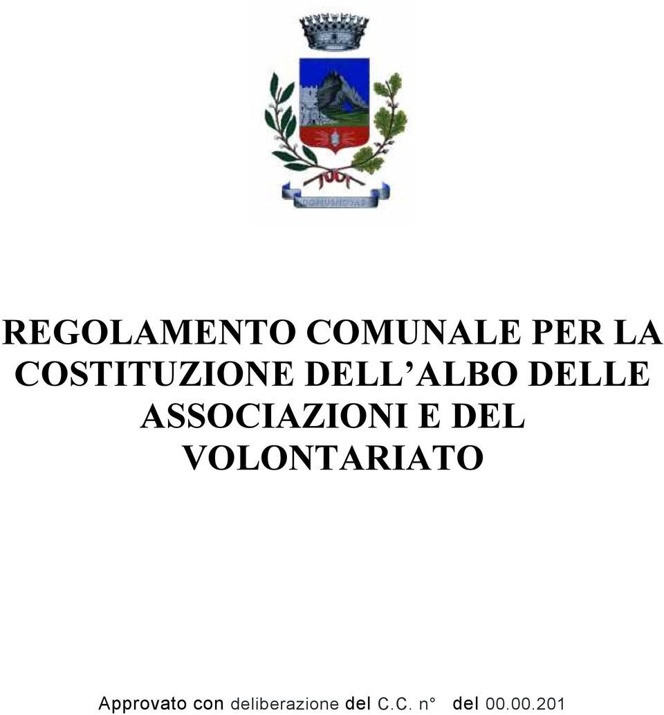 ASSOCIAZIONI E DEL VOLONTARIATO