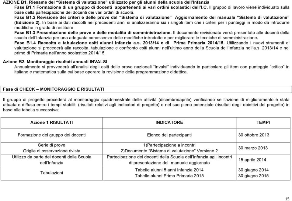 2 Revisione dei criteri e delle prove del Sistema di valutazione Aggiornamento del manuale Sistema di valutazione (Edizione 2).