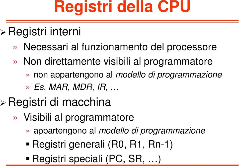 programmazione» Es.