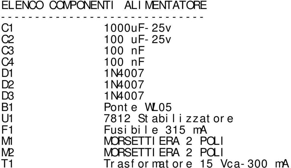 nf C4 00 nf D N4007 D N4007 D N4007 B Ponte WL05 U 78