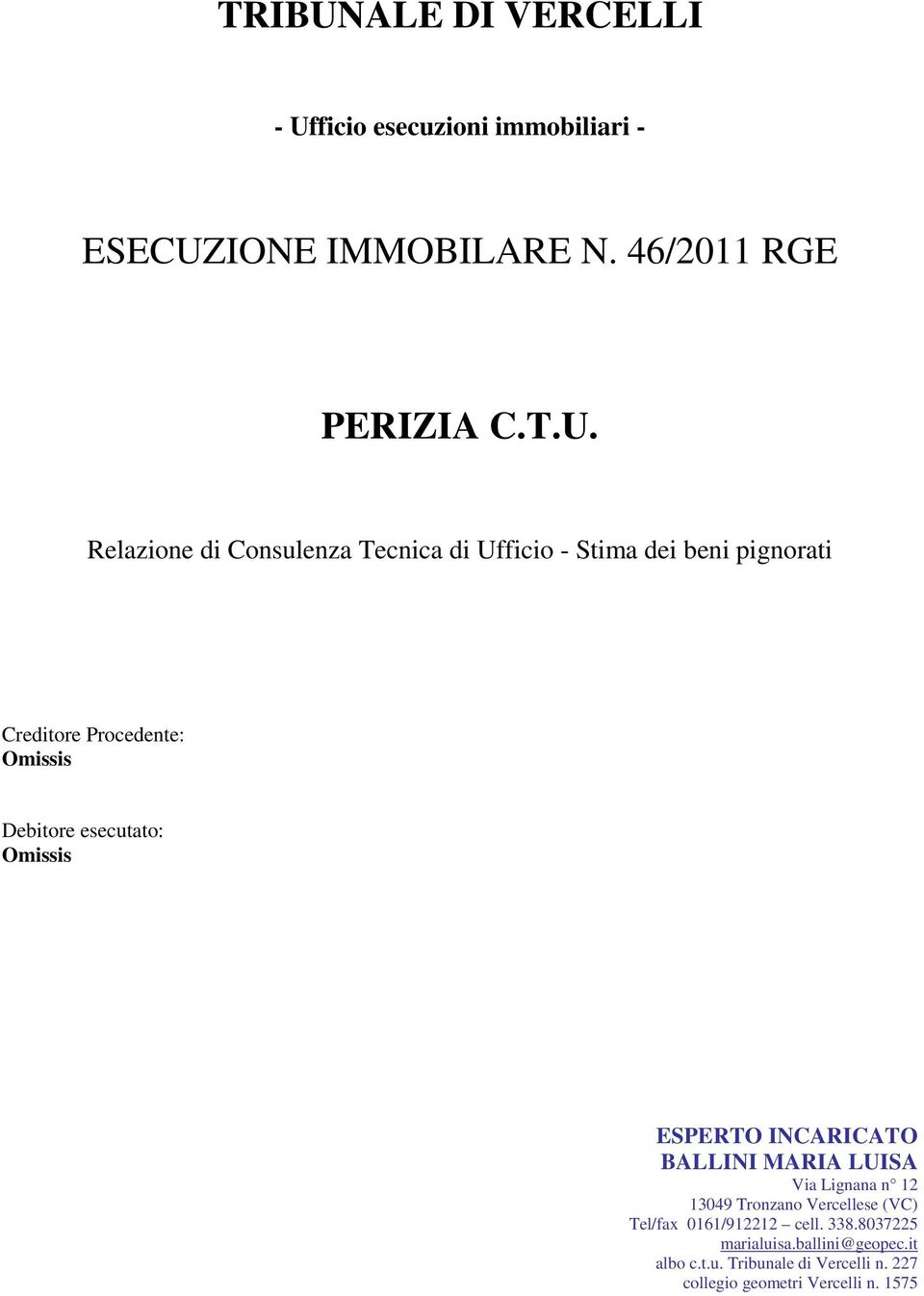 ficio esecuzioni immobiliari - ESECUZ