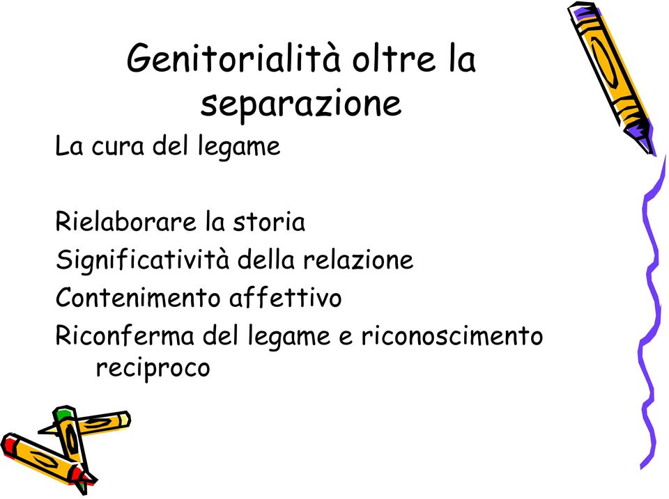 Significatività della relazione Contenimento