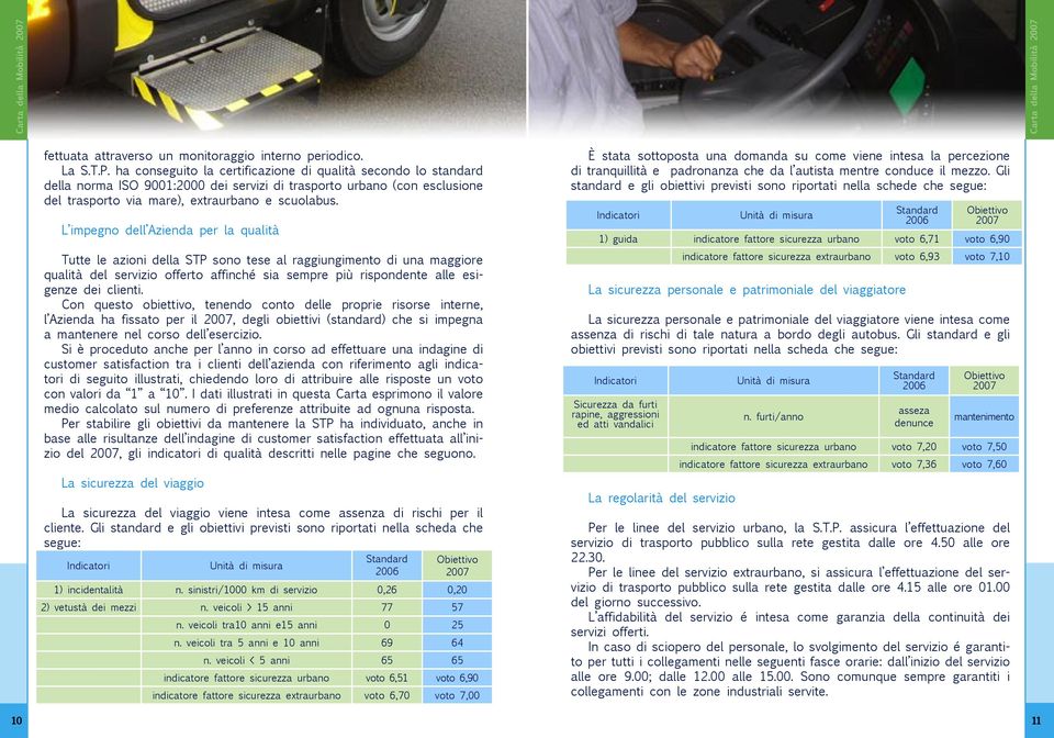 L impegno dell Azienda per la qualità Tutte le azioni della STP sono tese al raggiungimento di una maggiore qualità del servizio offerto affinché sia sempre più rispondente alle esigenze dei clienti.