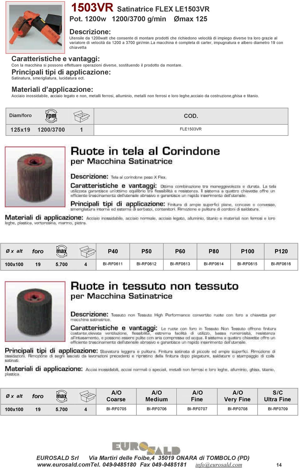 la macchina è completa di carter, impugnatura e albero diametro 19 con chiavetta Con la macchina si possono effettuare operazioni diverse, sostituendo il prodotto da montare.