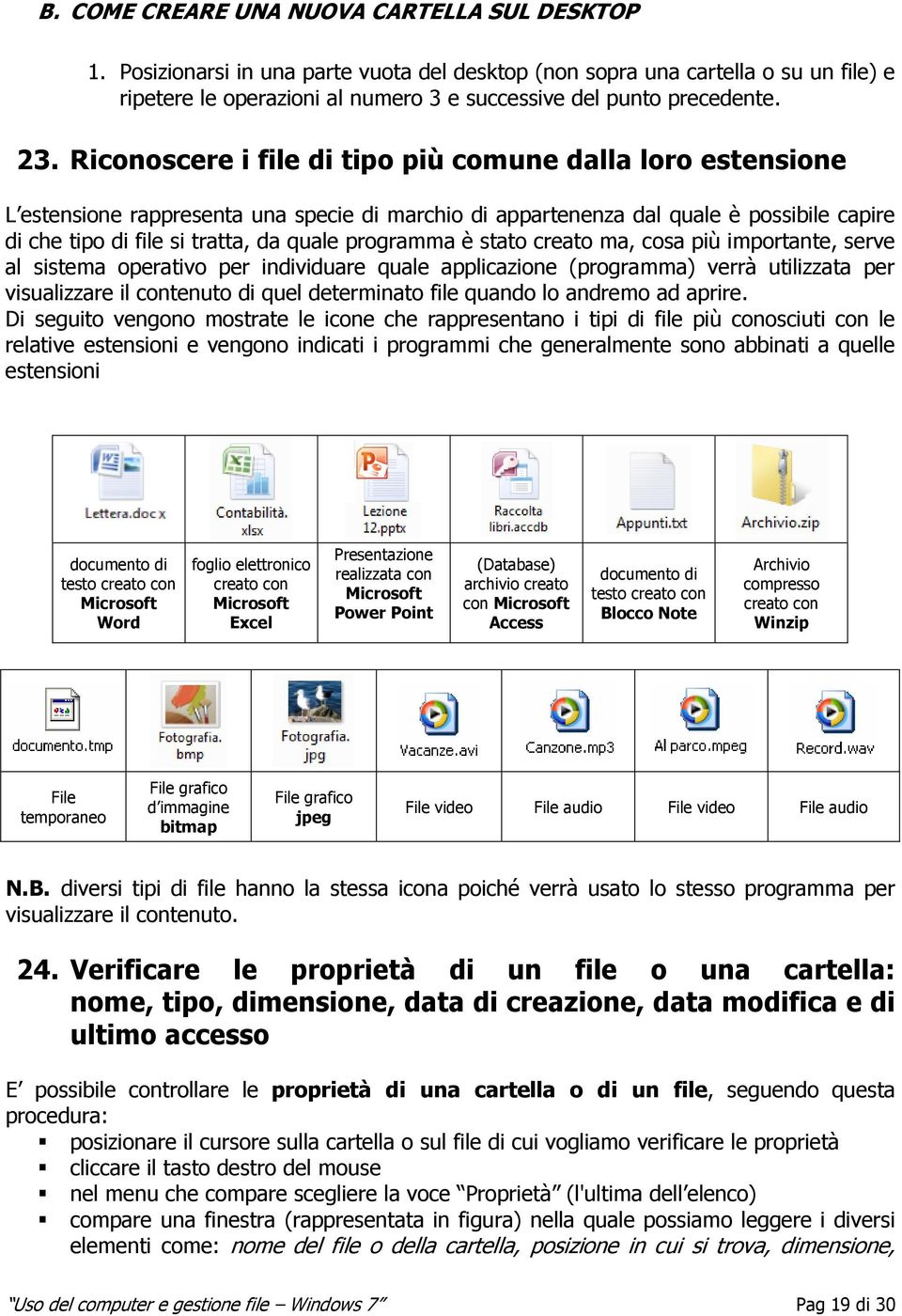 Riconoscere i file di tipo più comune dalla loro estensione L estensione rappresenta una specie di marchio di appartenenza dal quale è possibile capire di che tipo di file si tratta, da quale