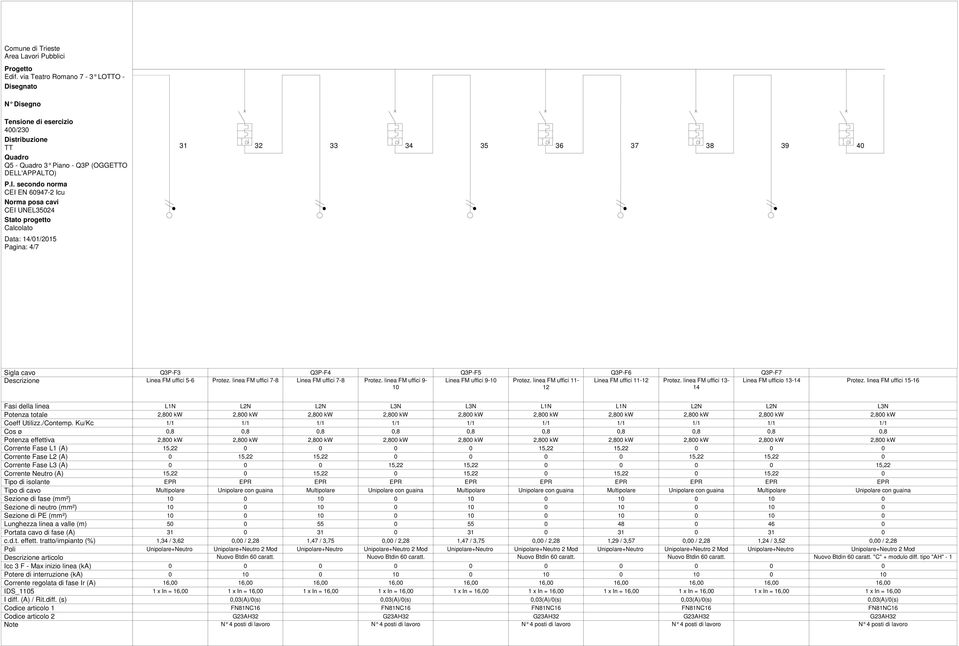 linea FM uffici 15-16 10 12 14 articolo L1N L2N L2N L3N L3N L1N L1N L2N L2N L3N 2,800 kw 2,800 kw 2,800 kw 2,800 kw 2,800 kw 2,800 kw 2,800 kw 2,800 kw 2,800 kw 2,800 kw 1/1 1/1 1/1 1/1 1/1 1/1 1/1