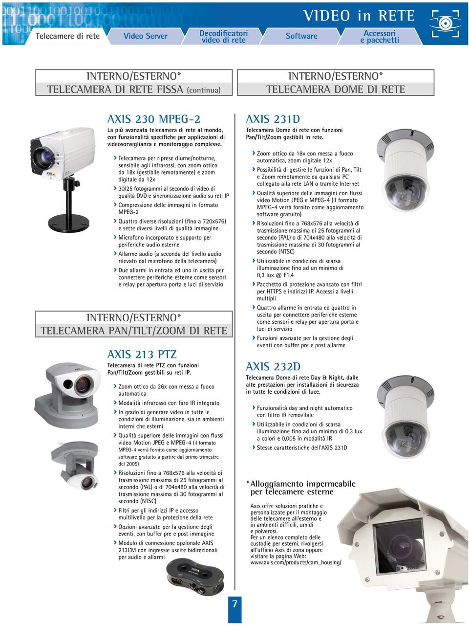 Telecamera per riprese diurne/notturne, sensibile agli infrarossi, con zoom ottico da 18x (gestibile remotamente) e zoom digitale da 12x 30/25 fotogrammi al secondo di video di qualità DVD e