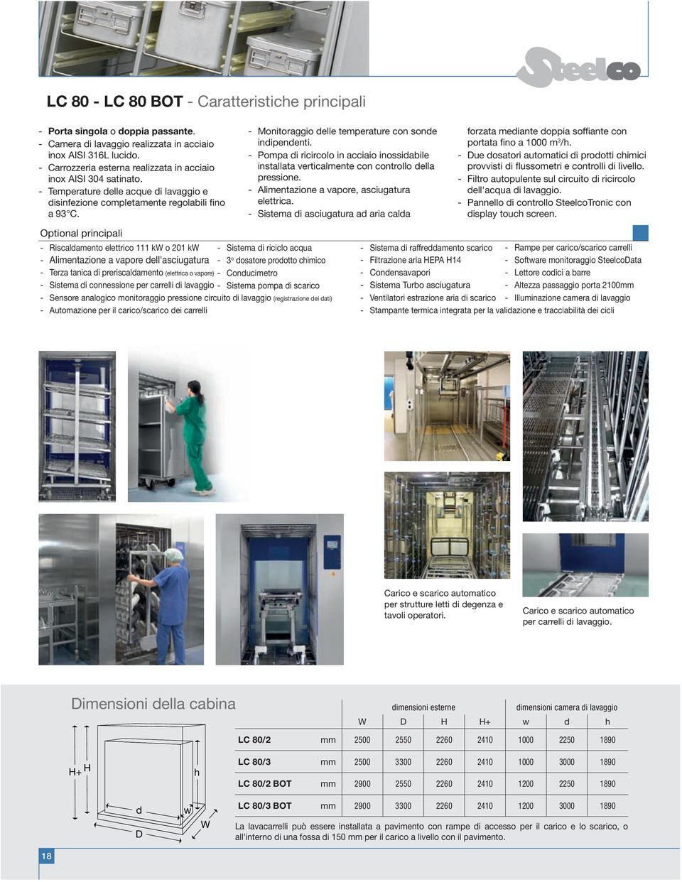 - Monitoraggio delle temperature con sonde indipendenti. - Pompa di ricircolo in acciaio inossidabile installata verticalmente con controllo della pressione.