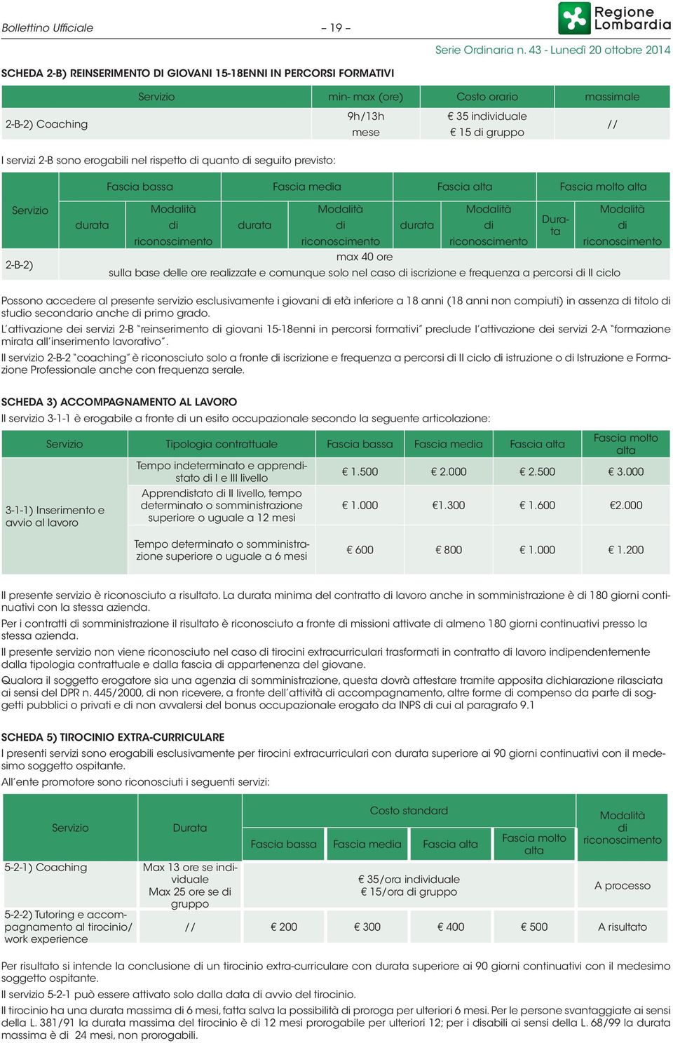 riconoscimento max 40 ore durata Modalità di riconoscimento Durata sulla base delle ore realizzate e comunque solo nel caso di iscrizione e frequenza a percorsi di II ciclo Modalità di riconoscimento