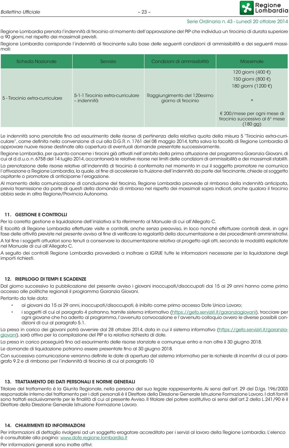 Regione Lombardia corrisponde l indennità al tirocinante sulla base delle seguenti condizioni di ammissibilità e dei seguenti massimali: Scheda Nazionale Servizio Condizioni di ammissibilità