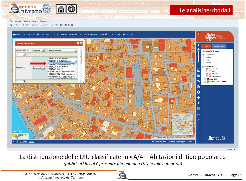 di tipo popolare» (fabbricati in cui è