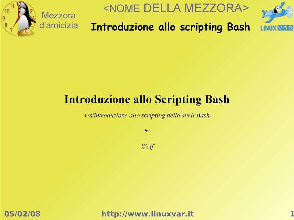 scripting della shell Bash by