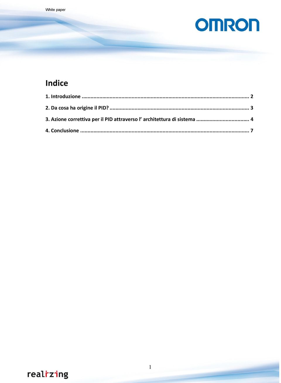 Azione correttiva per il PID attraverso