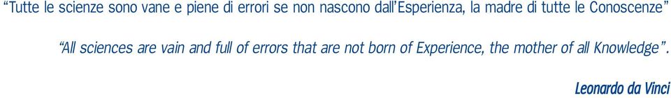 All sciences are vain and full of errors that are not