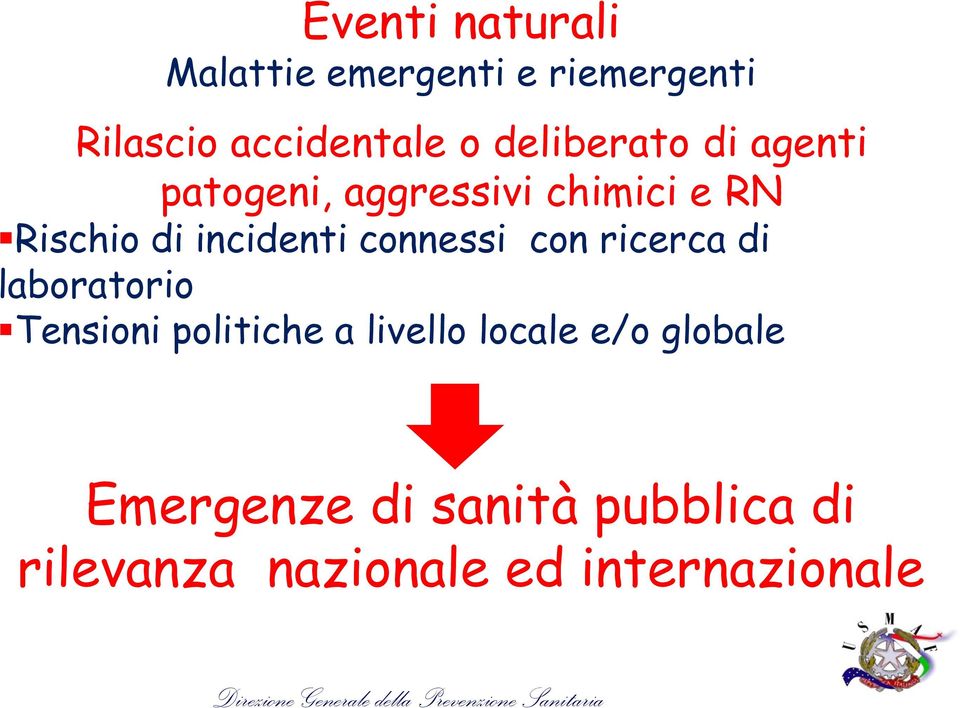 connessi con ricerca di laboratorio Tensioni politiche a livello locale e/o